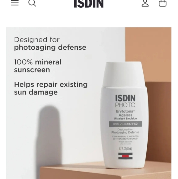 Isdin Photo Face Sunscreen SPF 50 - Tinted - Set Of 2 - Picture 2 of 6